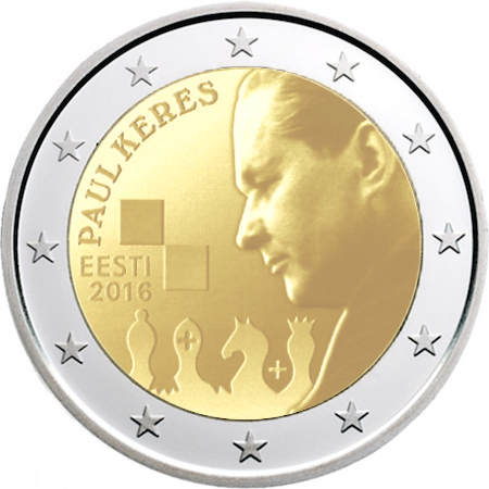 2 euro 2016 Estónsko cc.UNC Paul Keres