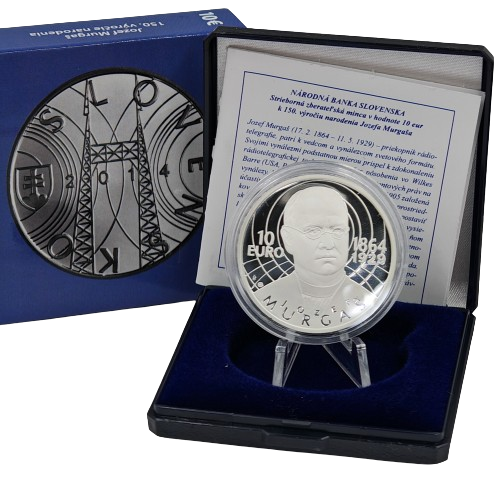 10 euro 2014 Slovensko PROOF, Jozef Murgaš