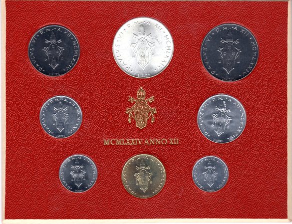SADA 1974 Vatikán UNC ANNO XII