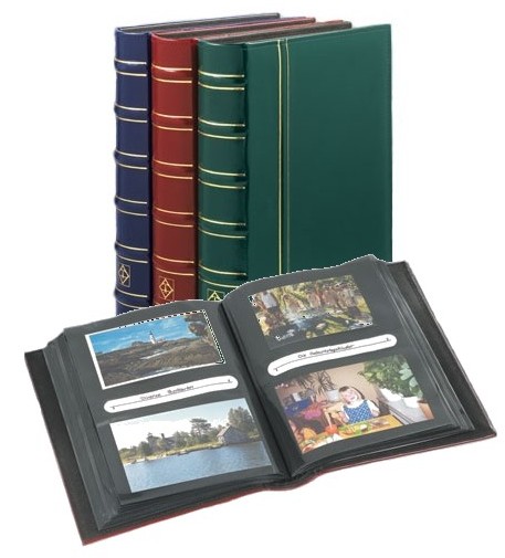 Viacúčelový album pre 200 pohľadníc, listov a fotiek, modrý (MULTI200BL) IN