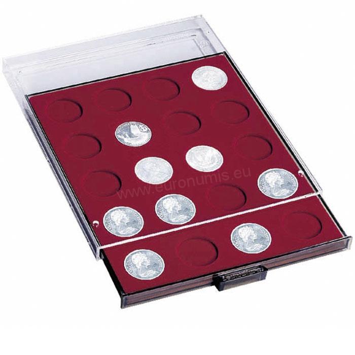 Mincový box MB na 20 kruhových otvorov pre &Oslash; 38 mm, dymový (MB20R)