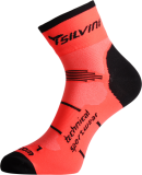 Cyklistické nízke ponožky Silvini Orato UA445 oranžové