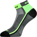 Cyklistické ponožky Silvini Plima UA622 sivá/zelená - členkové