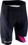 Dámske cyklistické nohavice Silvini Team WP1409 čierna/ružová