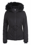 Dámska zimná bunda Icepeak Elloree IA s pravou kožušinou čierna col.650