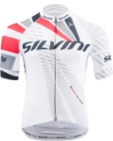 Pánsky cyklistický dres Silvini TEAM MD1400 white-red