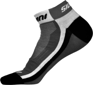 Cyklistické ponožky Silvini Plima UA622 sivé - členkové