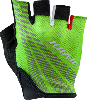 Pánske cyklistické rukavice Silvini Team MA1412 green-black