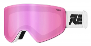 Lyžiarske okuliare Relax Sierra HTG61A bielá/ružová šošovka