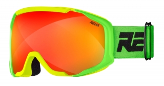 Detské lyžiarske okuliare Relax De-vil HTG65 neon. žltá/zelená/oranžová šošovka