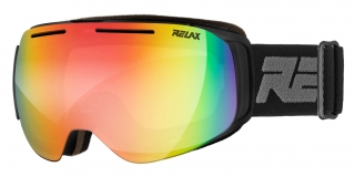 Lyžiarske okuliare Relax Axis HTG67 čierna/oranžová šošovka