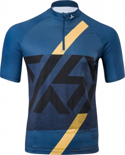 Pánsky cyklistický dres Silvini Gallo blue-yellow