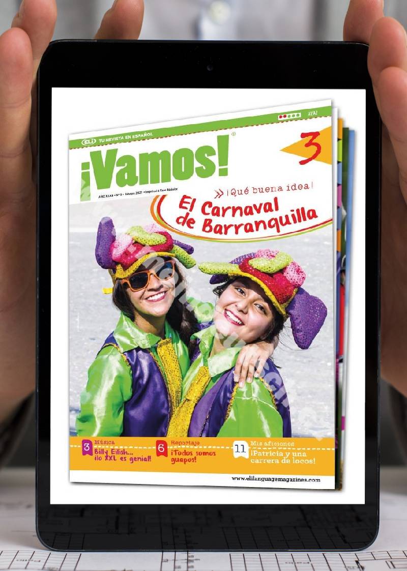 PDF časopis pre výučbu španielčiny &#161;Vamos! A1 - A2, predplatné 2021-22