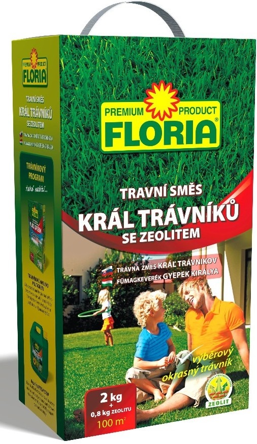 Trávna zmes Kráľ trávnikov 2 kg + zeolit 800 g