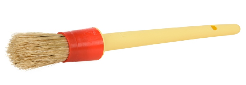 Detailngový štetec - červený veľkosť 12
