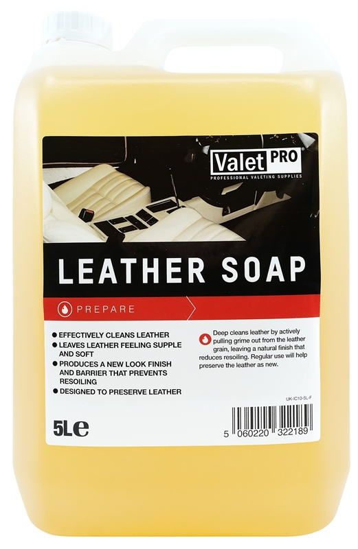 ValetPRO Leather Soap - Šampón na kožu 5L