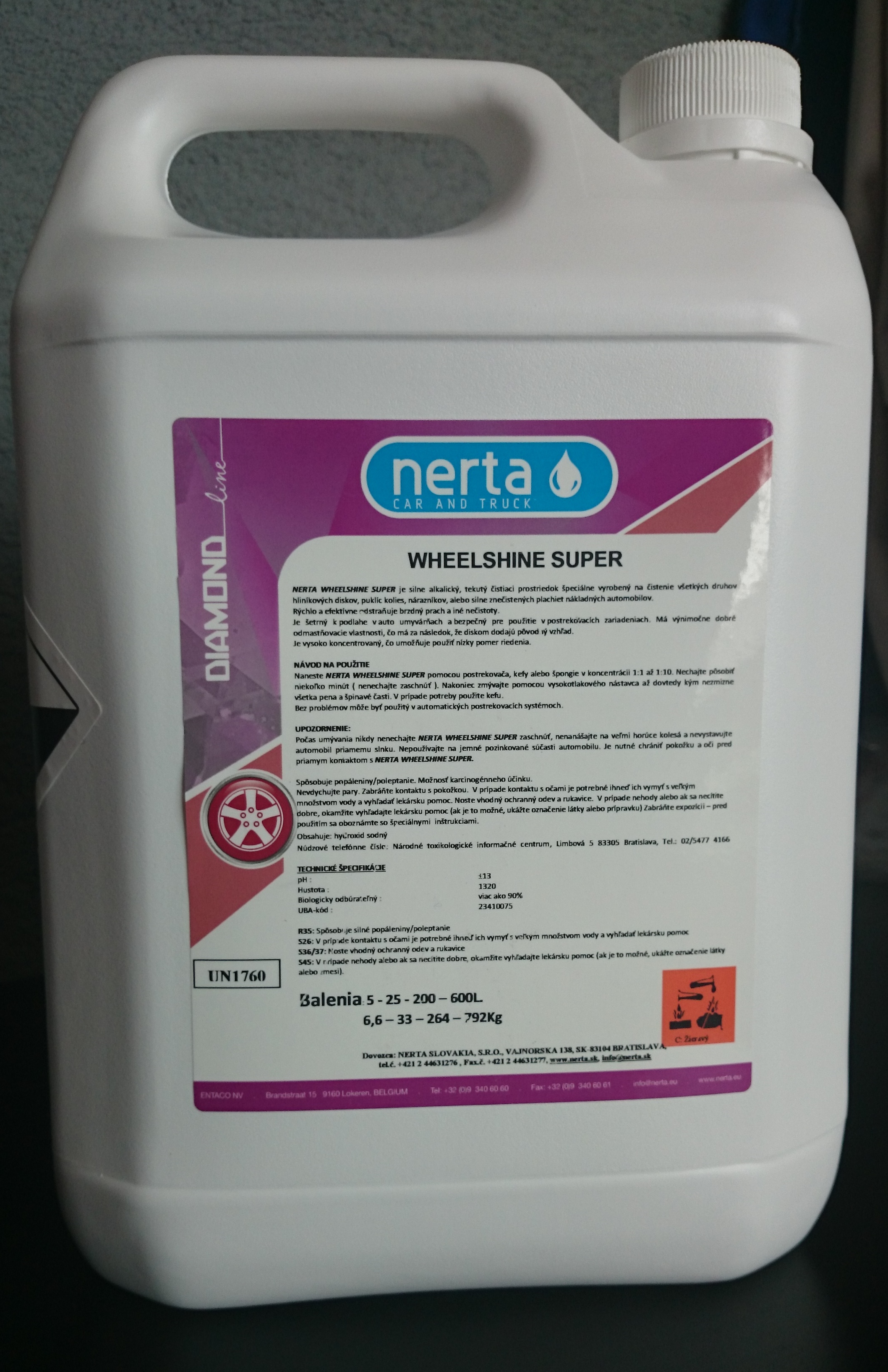 Wheelshine Super Nerta - Čistič diskov 5L