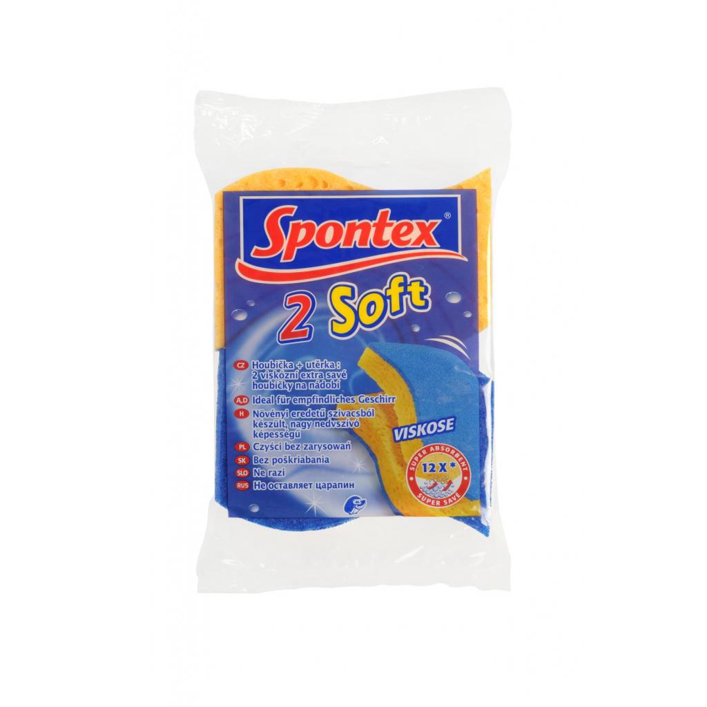 Hubka na riad viskózna Spontex Top Clean 2 kusy