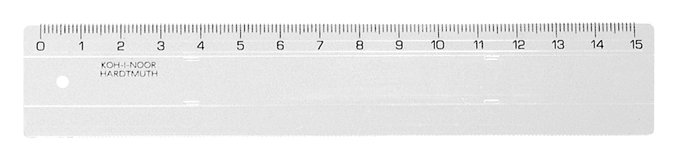 Pravítko KOH 742500, priehľadné, 15 cm