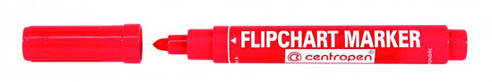 Značkovač CENTROPEN 8550 2,5 mm  FLIPCHART červený