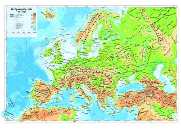 Podložka na stôl, obojstranná, STIEFEL "Európa