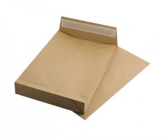 Poštová taška B4, s postranným záhybom 250x353mm (bal 250ks)