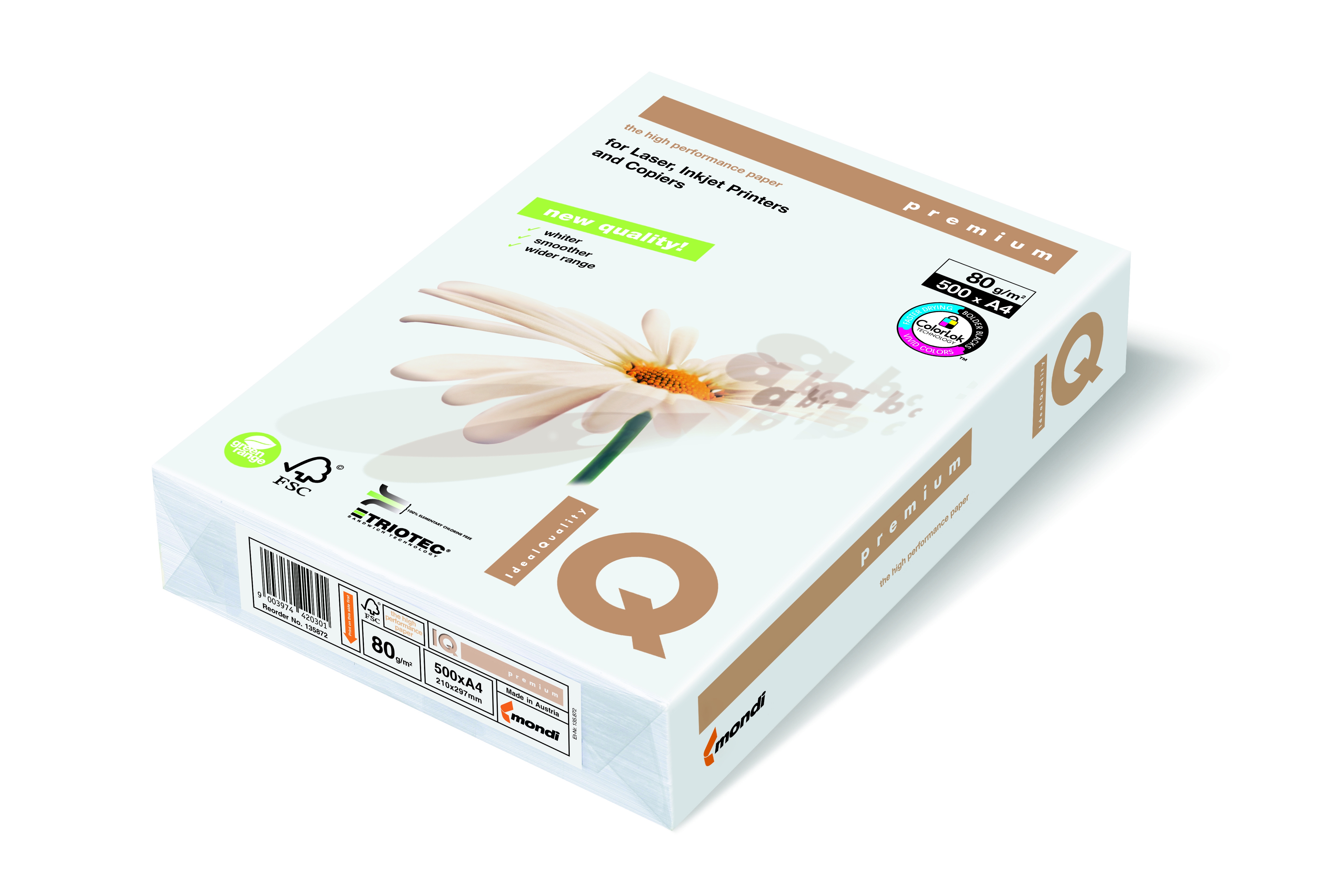 Kancelársky papier IQ PREMIUM A4 120g/250ks