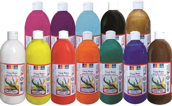 Tempera, 500 ml, Südor, rôzne farby