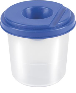 Nádoba na štetce, s prikrývkou, PANTAPLAST,