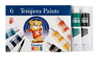Tempera "Creative Kids", 6 ks/bal