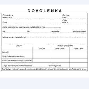 Dovolenka A6