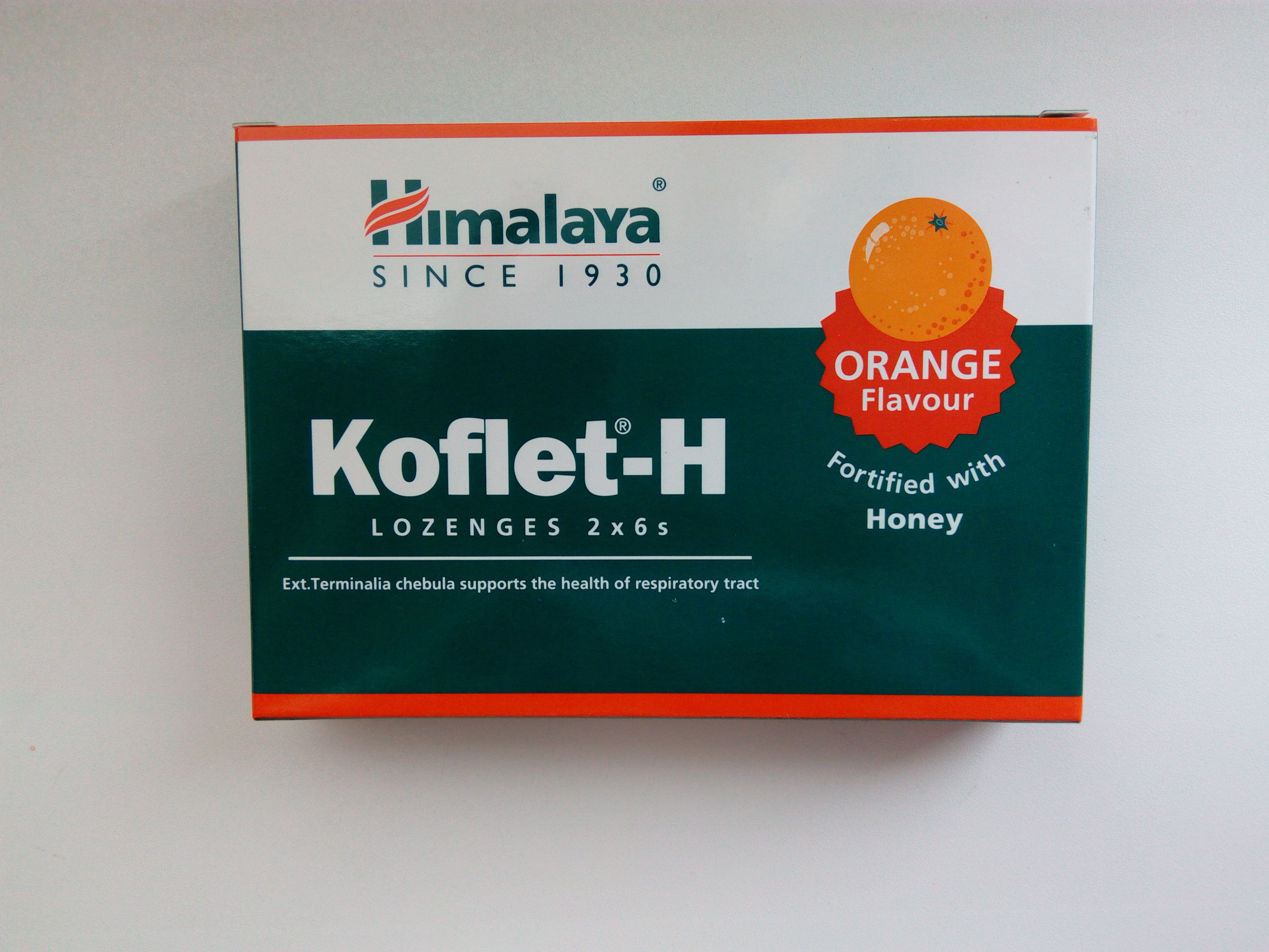KOFLET-H orange -pastilky s medom