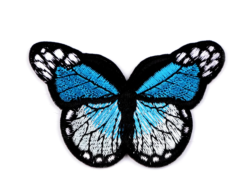 Nažehlovačka motýľ - Modrá tyrkys