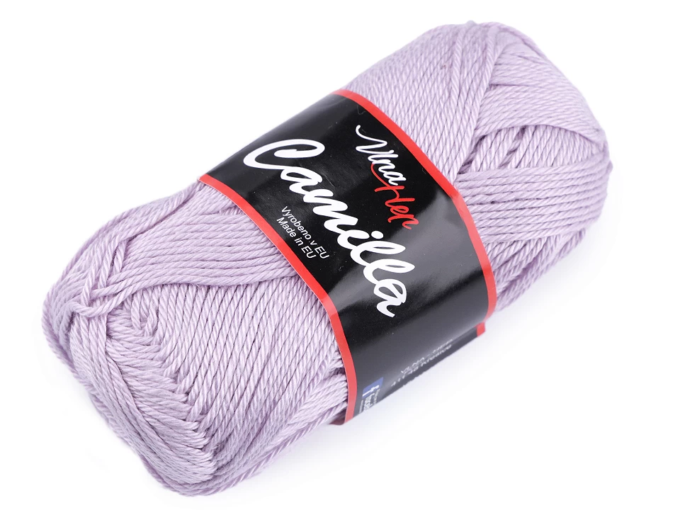 Camilla bavlnená pletacia priadza 50 g fialová