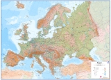 Európa geografická 98x135cm zapichovacia bez rámu MI nástenná mapa 