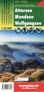WK5282 Attersee, Mondsee, Wolfgangsee 1:35t turistická mapa FB