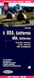 USA 6 Kalifornia (California) 1:850t skladaná mapa RKH