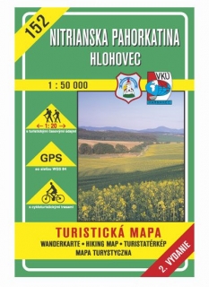 VKU152 Nitrianska pahorkatina,Hlohovec 1:50t turistická mapa VKÚ Harmanec / 2002