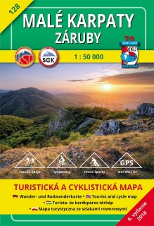 VKU128 Malé Karpaty, Záruby 1:50t turistická mapa VKÚ Harmanec /2018