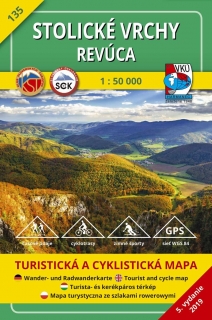 VKU135 Stolické vrchy,Revúca 1:50t turistická mapa VKÚ Harmanec / 2019