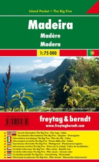 Madeira 1:75tis (Španielsko) Island Pocket skladaná mapa Freytag Berndt