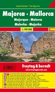 Mallorca 1:190tis (Španielsko) Island Pocket skladaná mapa Freytag Berndt