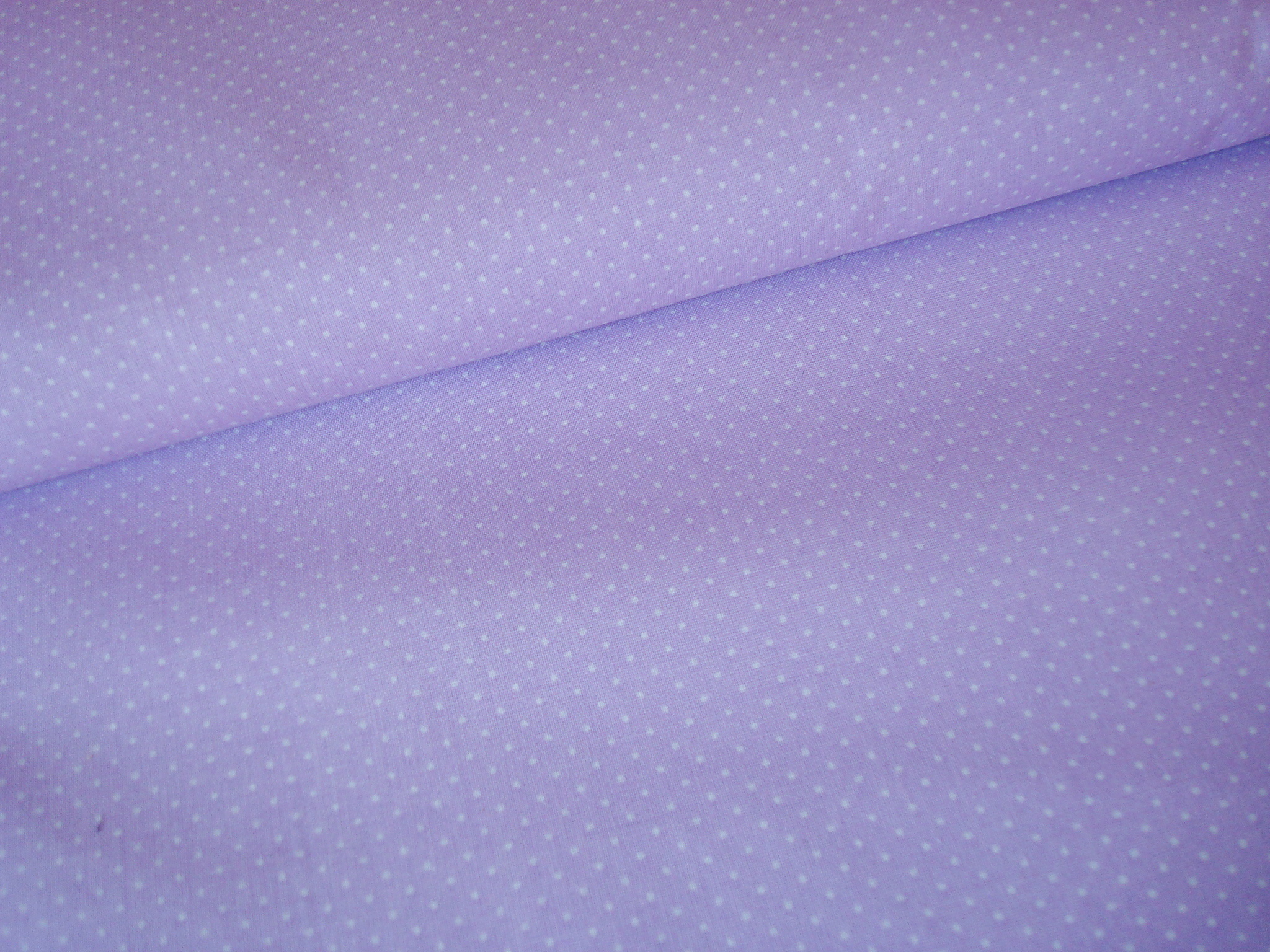 Bavlnená látka bledo fialová bodka 1 mm