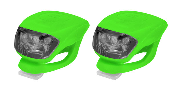 Svetlá set 2LED/2f zelené + batérie 398571