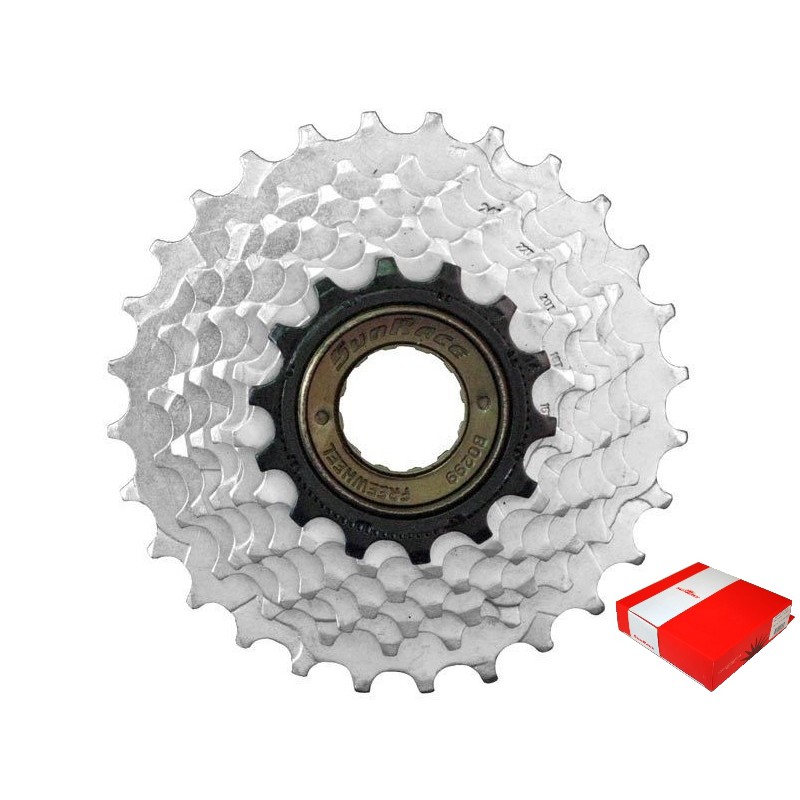 Volnokolo SunRace MFM2A 5-kolo, 14-28 z., striebor  81101100