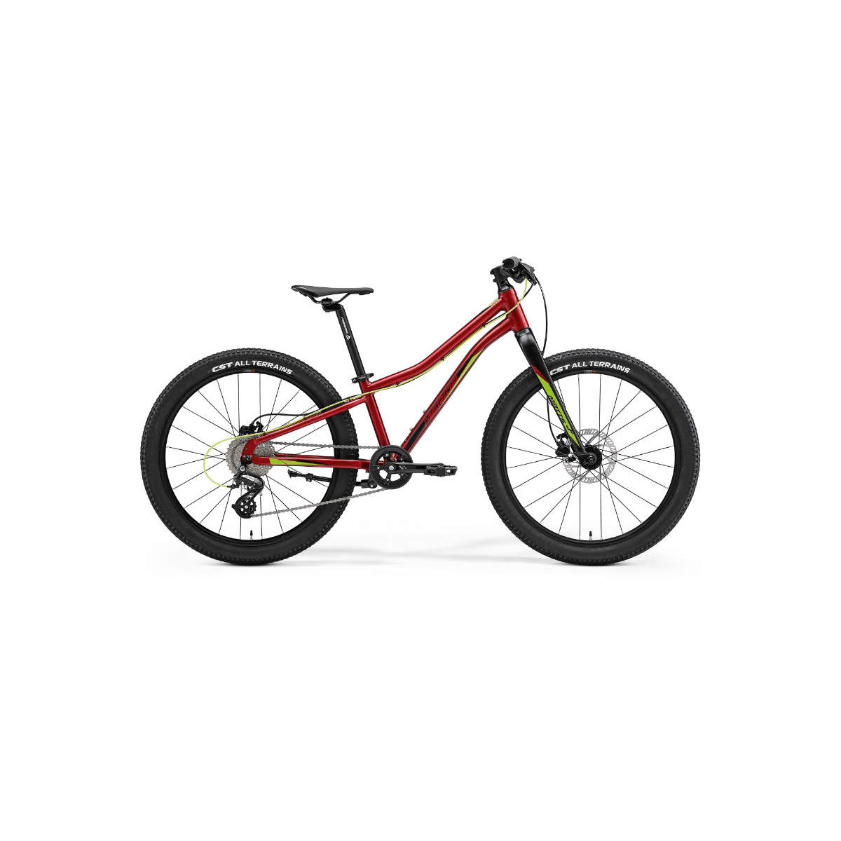 MERIDA MATTS J24+UNI tmavo červeny zelený/čierny 22MP24UNIB