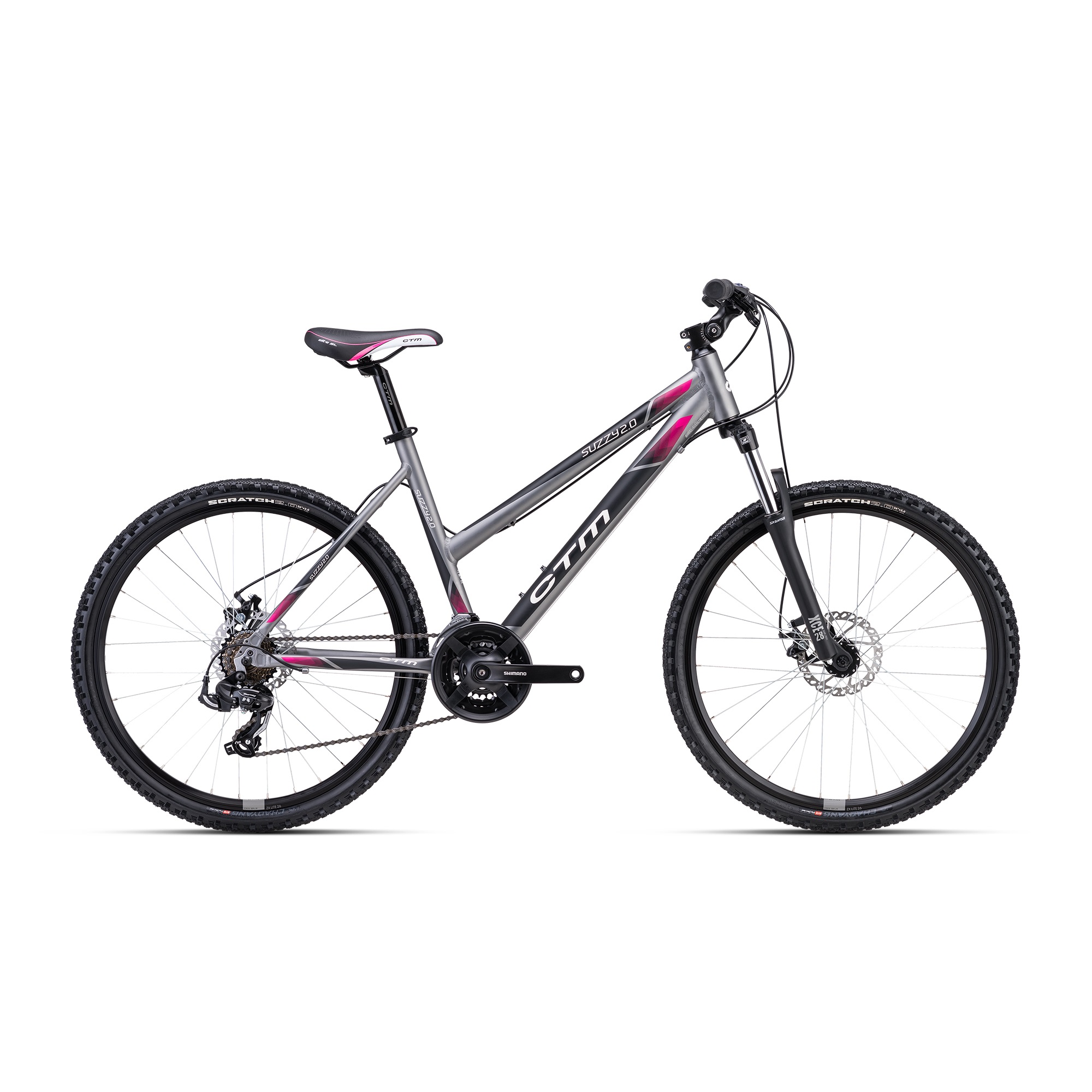 CTM SUZZY 2.0 matná sivá/ružová L-18" 224.075