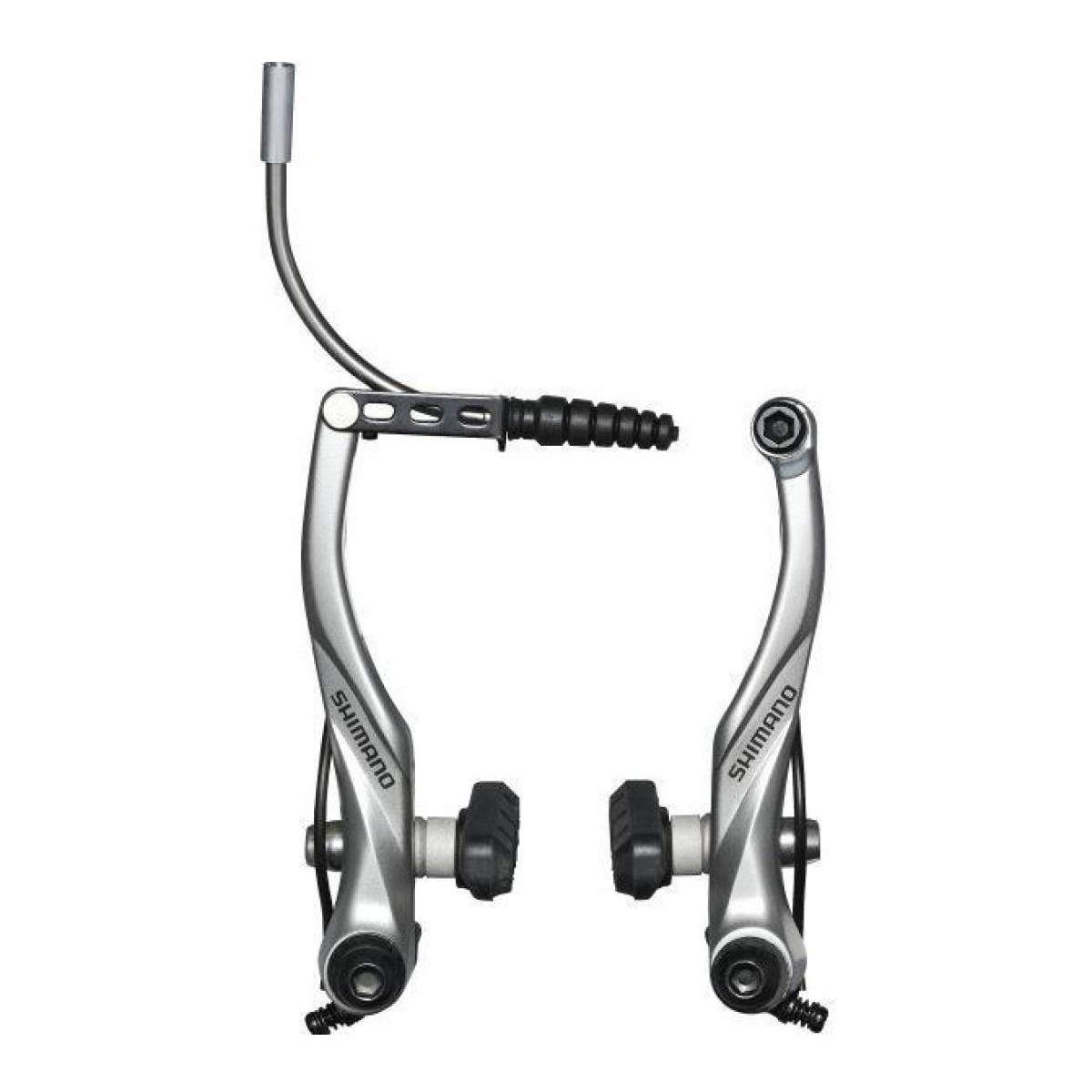  Brzda Alivo V-brake T4000 strieborná s vodiacou trubkou  EBRT4000FX43SSP