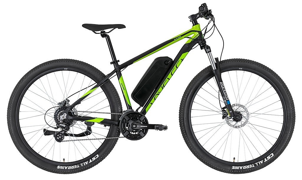 Lovelec Atik 29" rám 17, rámová baterie 13 Ah/468wh motor zadní čierna/zelená B400243