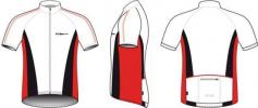 BBW 117 COMFORTFIT bielo/červeny pánsky dres BBB XL 354905 M 354903